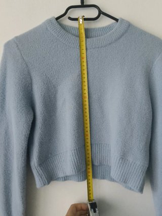 Maglione Zara Lana Azzurro Taglia S