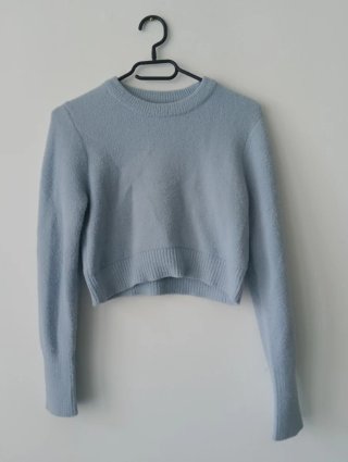 Maglione Zara Lana Azzurro Taglia S