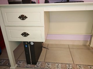 Grande Scrivania Design in Legno di Betulla Massello