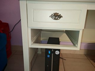 Grande Scrivania Design in Legno di Betulla Massello