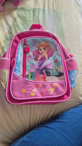 Zainetto bambina sirena rosa