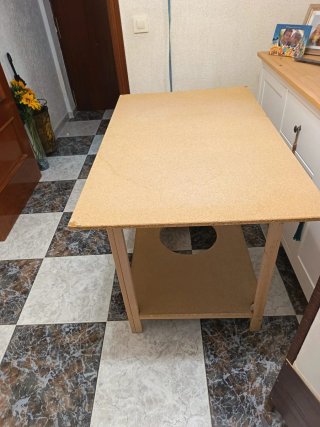 Mesa camilla de madera