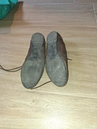 Zapatos planos marrones estilo Oxford