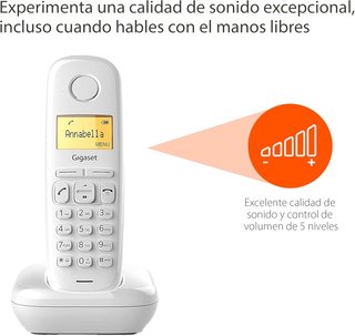 Gigaset teléfono inalámbrico pantalla fácil