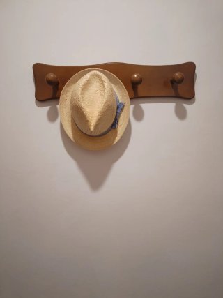 Sombrero de Paja Fedora Estilo Náutico.