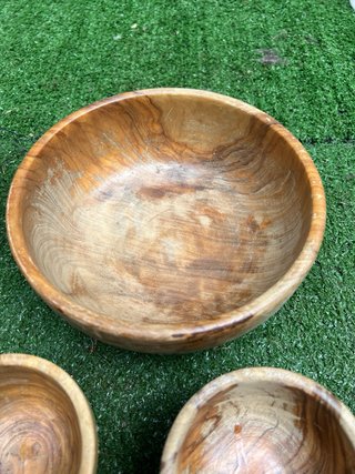 Set ciotole in legno
