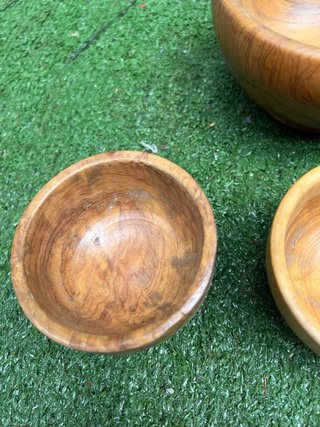Set ciotole in legno