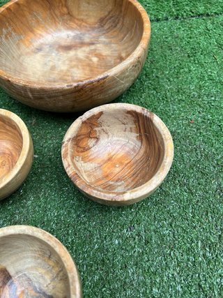 Set ciotole in legno