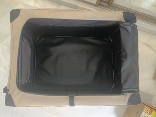 Transportín plegable para perro, beige