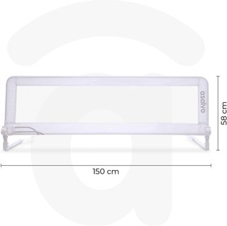 Asalvo barrera cama niño segura abatible