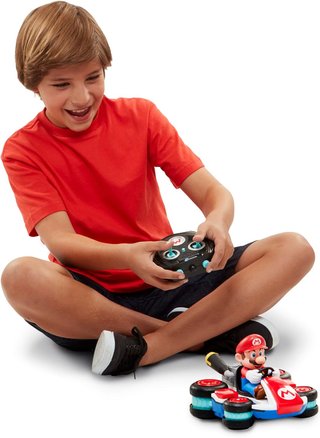 Nintendo Mario radio control acrobacias niños