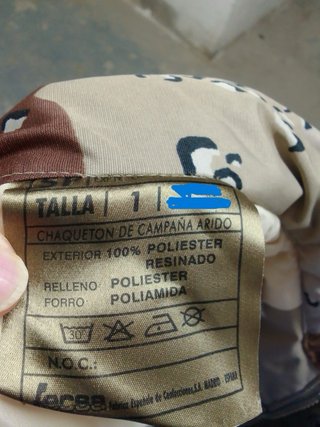 Chaqueta Camuflaje Desierto 6 Colores