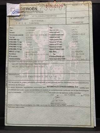 Citroen C4 1.6 hdi 92 cvs diesel etiqueta B