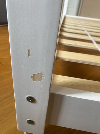 Cama casita blanca