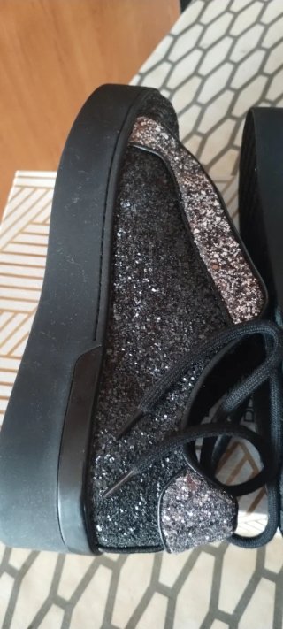 Liu Jo Sneakers Donna Glitter Nero/Argento