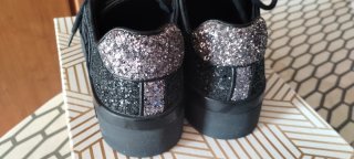 Liu Jo Sneakers Donna Glitter Nero/Argento