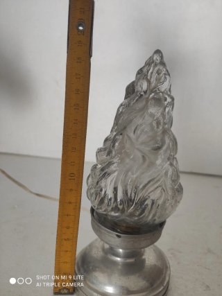 Lampada votiva vetro e metallo