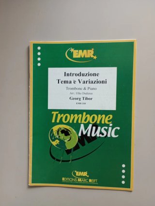 Partitura Trombone Introduzione Tema e Variazioni