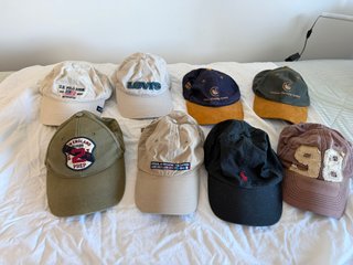 Lote 8 Gorras Originales: Ralph Lauren, Levi's, U.