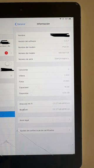 Apple iPad Air Plata