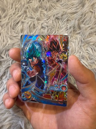 Carta Dragon Ball super heroes Vegito y Gogeta