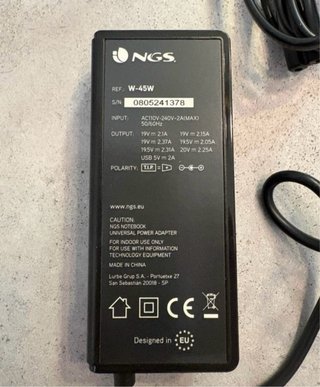 Cargador Portátil NGS 45W Automático