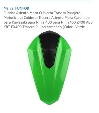 Funda Asiento Trasero Ninja 400/Z400