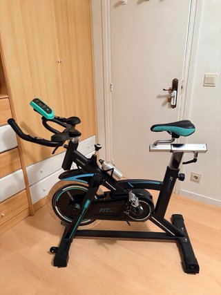 Bicicleta Estática Cecotec Negra y Azul