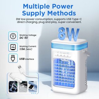 SWGOTA mini aire acondicionado portátil 5en1
