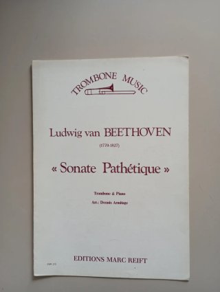 Partitura trombón Sonate Pathétique Beethoven