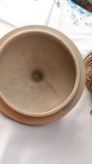 Portagioie/caramelle ceramica decorata