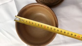 Portagioie/caramelle ceramica decorata