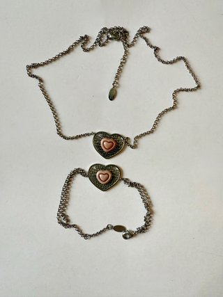Parure Thun collana e bracciale cuore