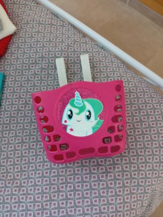 Cesta rosa Btwin para bicicleta infantil