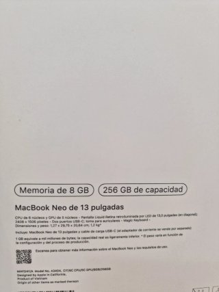 MacBook Neo 256GB Amarillo