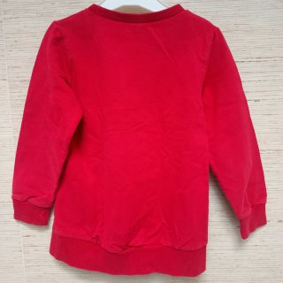 Camisola infantil vermelha com lantejoulas