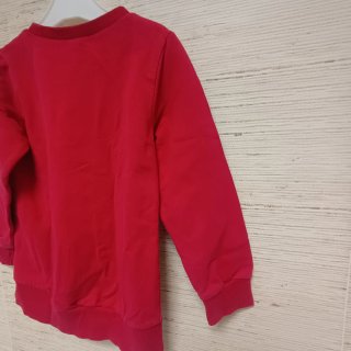 Camisola infantil vermelha com lantejoulas