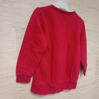 Camisola infantil vermelha com lantejoulas