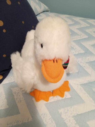 Peluche Pato Blanco con Corbata