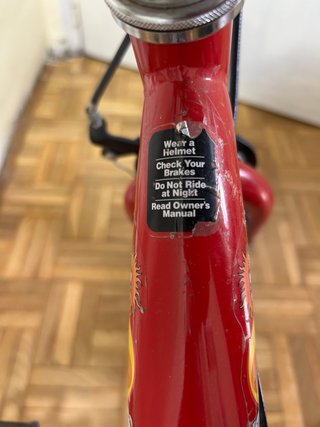 Bicicleta Infantil Roja Orion