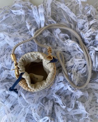 Mini cesto Christian Dior mimbre