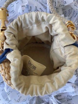 Mini cesto Christian Dior mimbre
