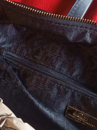 Bolso Carolina Herrera Negro y Dorado