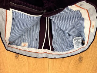 Pantalón pana Dockers Talla 33 Granate