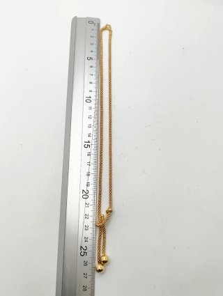 Gargantilla Oro 18kt terminacion bolas