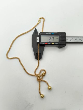 Gargantilla Oro 18kt terminacion bolas