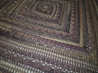 Coperta/Copriletto Uncinetto Quadrato