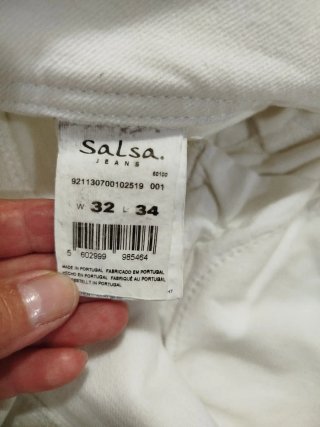 Pantalón Vaquero Blanco Salsa Talla 38