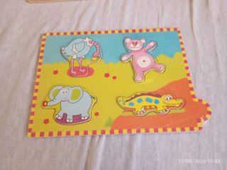 Puzzles  de madera animales y coches
