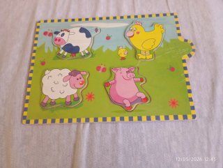 Puzzles  de madera animales y coches